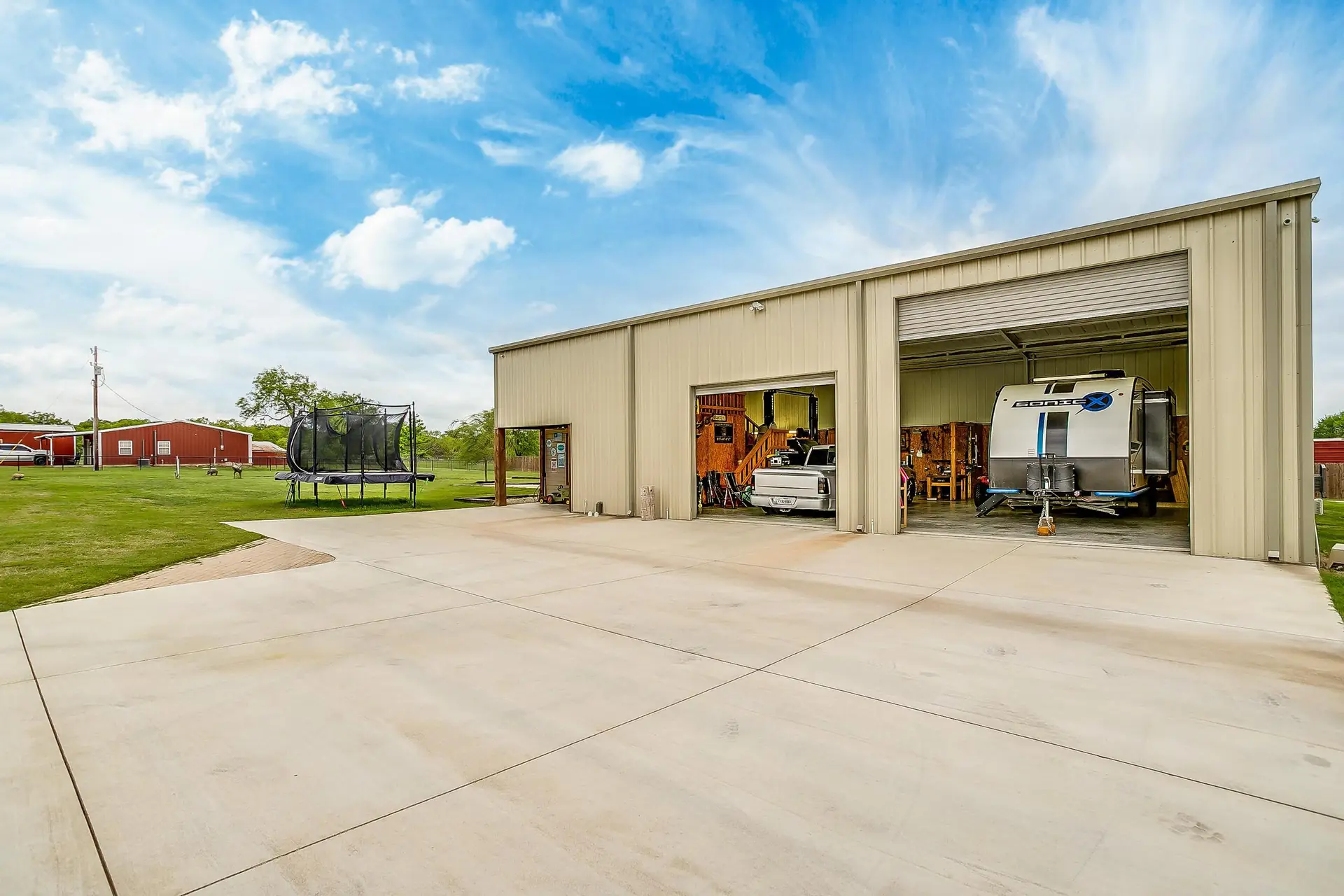 Luxury custom home front elevation Burleson Texas